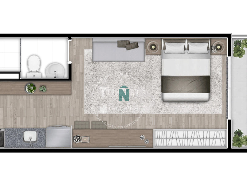 Studio à Venda no Edifício DOM CENTRO - Unidade 915, Bloco 1