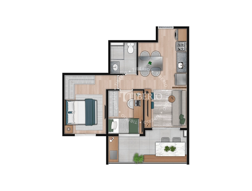 Studio à Venda na Zona Sul – Edifício Supera Conceição - Unidade 608 Bloco 2