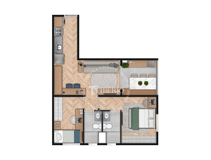 Studio à Venda na Zona Sul – Edifício Supera Conceição - Unidade 502 Bloco 1