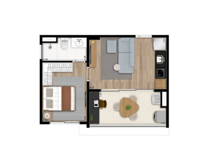 Oportunidade Exclusiva em Moema no The Collection Moema - Unidade 314