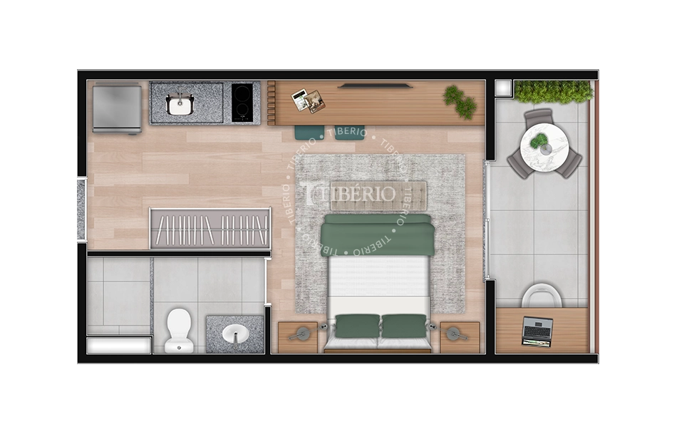 Studio à Venda em Perdizes – Fusion Perdizes | Unidade 202, Bloco 2