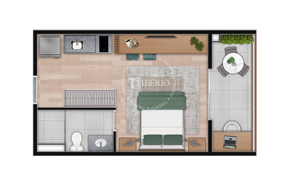 Studio à Venda em Perdizes – Fusion Perdizes | Unidade 202, Bloco 2