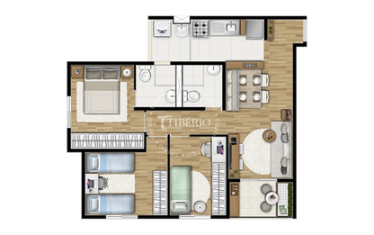 Apartamento de 61m² à Venda no Home Club Carrão – Unidade 15 Bloco 1