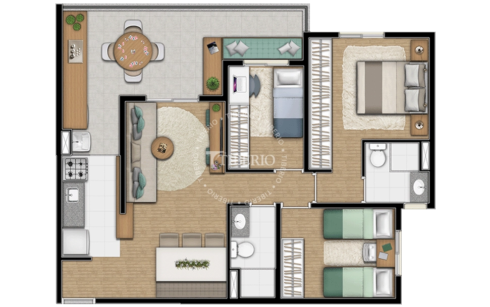 Apartamento de 76m² à Venda no Edifício My Wish – Unidade 13 Bloco 1