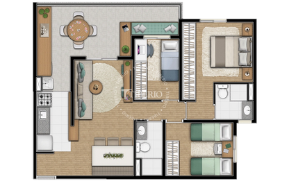 Apartamento de 76m² à Venda no Edifício My Wish – Unidade 13 Bloco 1
