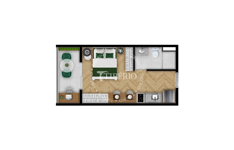 Studio à Venda no Edifício SUPREMO – Unidade 102, Bloco 2