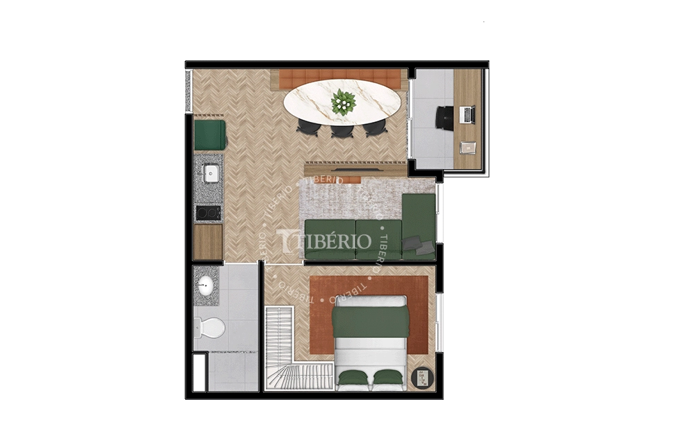 Studio à Venda no Tatuapé – Edifício Jump - Unidade 103 bloco 1