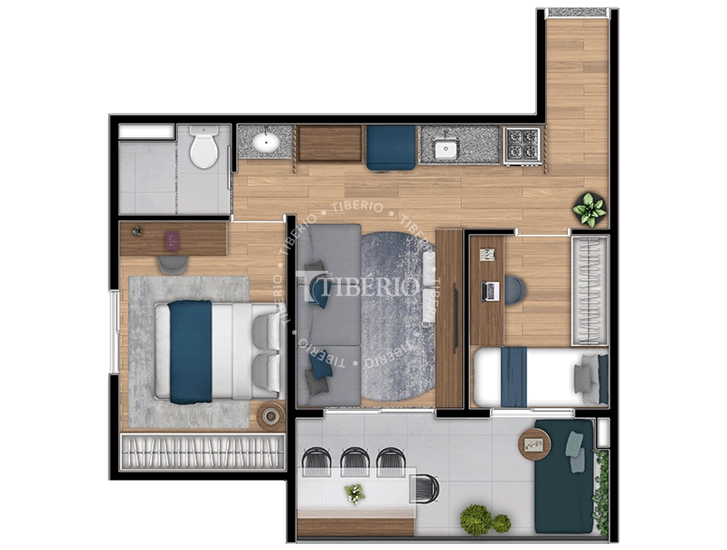 Studio à Venda no Hit Mooca – 44m² - Unidade 1605 Bloco 2