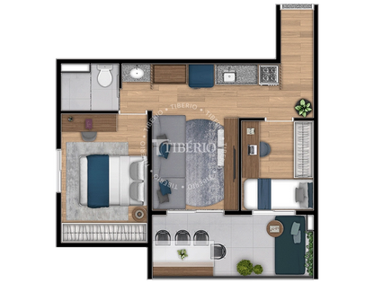 Studio à Venda no Hit Mooca – 44m² - Unidade 1605 Bloco 2